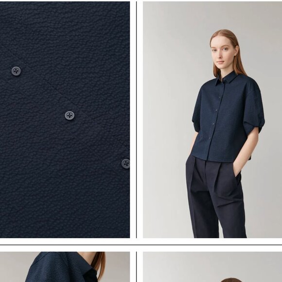 COS Cotton Puff Sleeve Shirt - Picture 3 of 7